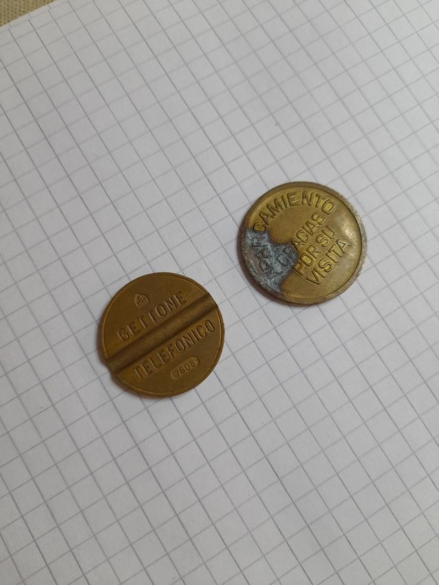 Fichas de teléfono y parking