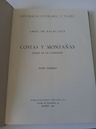 Costas y montañas. Amós de Escalante