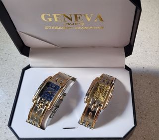 Relojes quartz geneva hombre mujer