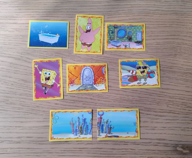 Cromos Bob Esponja año 2010