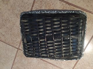 Cesta bandeja de mimbre