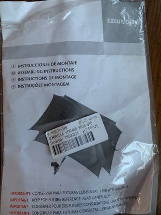 sombrilla sillita infantil