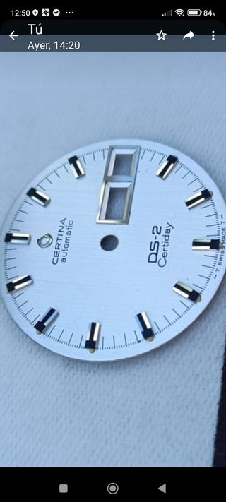 Esfera Certina Ds2 original.Nueva.