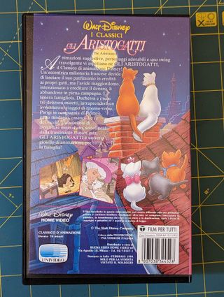 Walt Diseny I Classici Gli Aristogatti VHS Italian