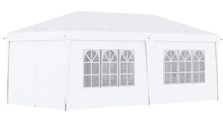 Carpa plegable 6x3m blanca laterales NUEVA