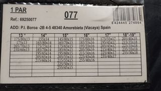 Fundas, cadenas para ruedas