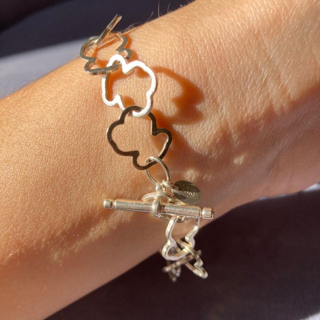 España Outlet Pulsera Bicolor Motivo Oso TOUS Carrusel Mujer