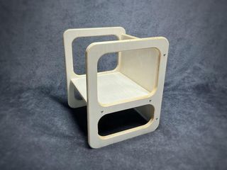 Silla de dos alturas o mesa Montessori