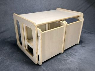 Silla de dos alturas o mesa Montessori