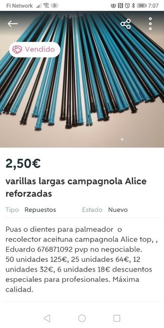 varillas reforzadas campagnola alice
