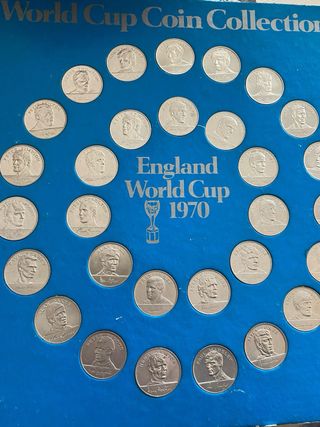 MONEDAS FICHAS MUNDIAL FUTBOL 70 , INGLATERRA