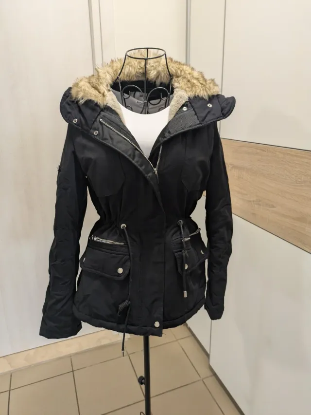 Parka donna, Bershka girl nero S nuovo senza carte