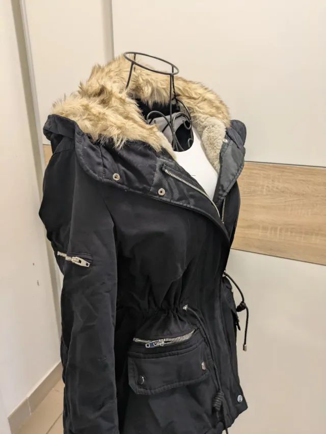 Parka donna, Bershka girl nero S nuovo senza carte