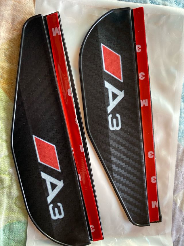 Cubierta lluvia espejo retrovisor fibra de carbono