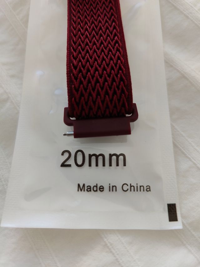 Correa elástica reloj 20mm nylon