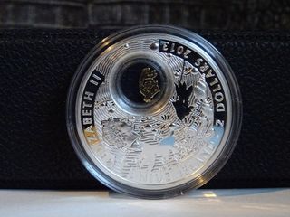 Moneda de Plata. 1 Oz de Plata 0.925. Goldfish.