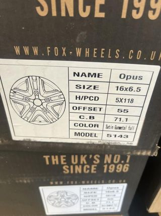 Juego llantas 16 pulg furgón Fiat Citroën Peugeot