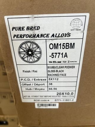 Juego llantas 20 pulgadas BMW 5x112 serie 5 X5 X6