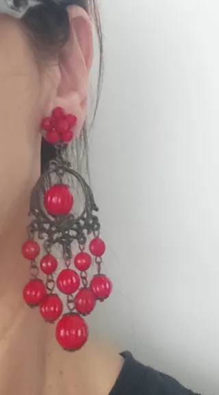 Pendientes flamenca.