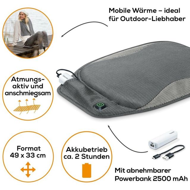 ✅ALMOHADILLA CALEFACTORA DE ASIENTO CON POWERBANK