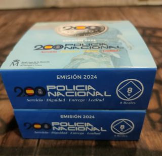 Moneda de plata conmemorativa Policía Nacional