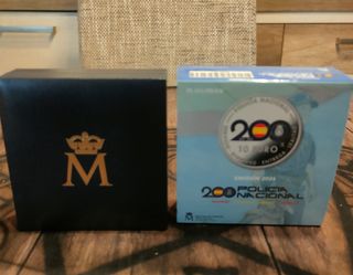 Moneda de plata conmemorativa Policía Nacional