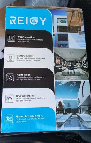 REIGY Kit Camara de Vigilancia WiFi A ESTRENAR.