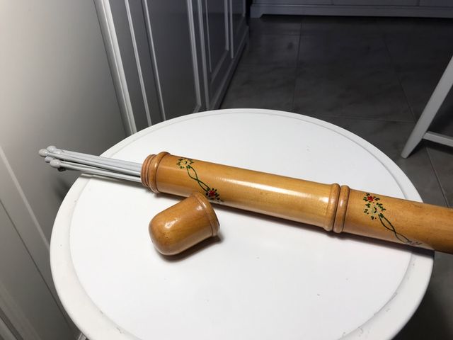 Estuche de Madera para guardar Agujas de Punto