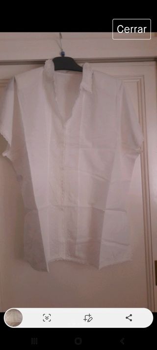 Camisola bata lencería algodon