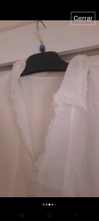Camisola bata lencería algodon
