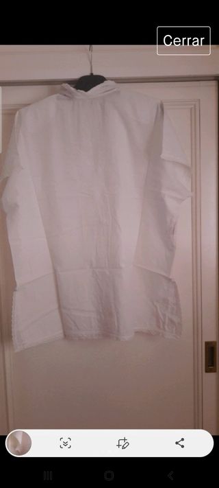 Camisola bata lencería algodon