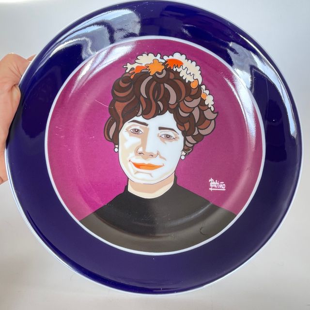 sargadelos castro . plato de Rosalia de Castro