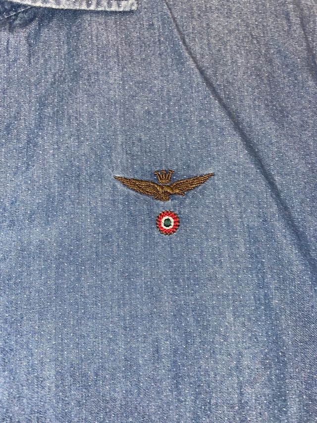 Camisa azul vaquero Aeronautica Militare nueva
