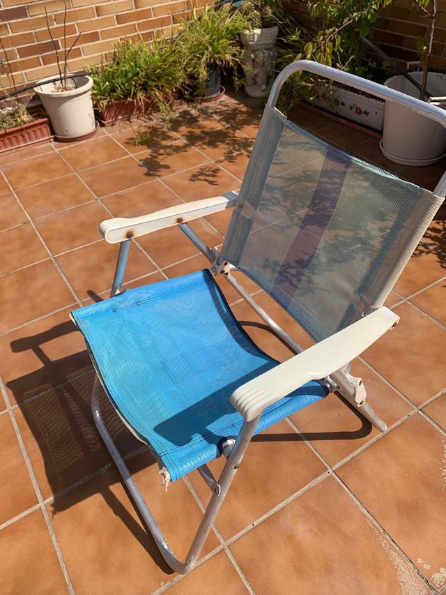 Silla plegable para playa, jardín, terraza.