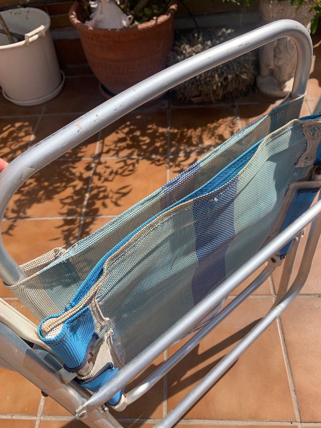 Silla plegable para playa, jardín, terraza.