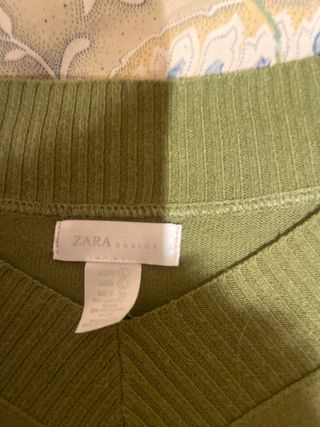 jersey verde escote pico