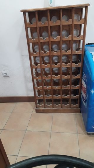Botellero de madera para 40 botellas
