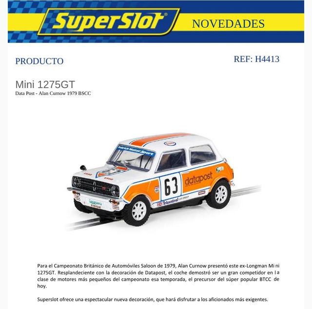 SuperSlot Mini 1275GT slot scx