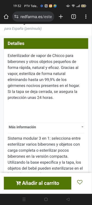 Esterilizador a vapor