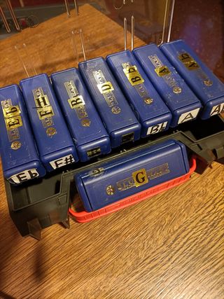 Colección de 8 armónicas blues Hohoner