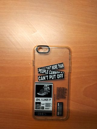 Funda iPhone 6S Plus. Transparente con estampado.