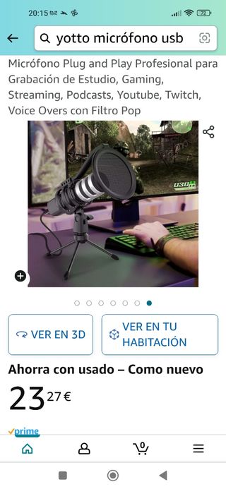 Micrófono USB para Pc