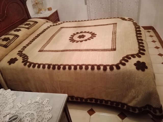 Colcha de invierno  vintage es cómo felpa Nueva