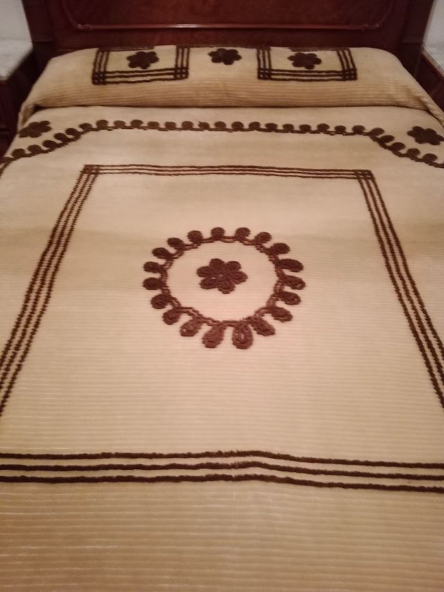 Colcha de invierno  vintage es cómo felpa Nueva