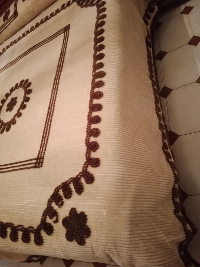 Colcha de invierno  vintage es cómo felpa Nueva