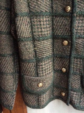 CHAQUETA VERDE Y MARRÓN