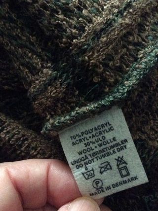 CHAQUETA VERDE Y MARRÓN
