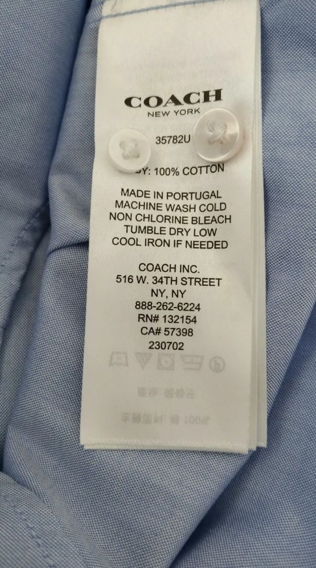 Coach ladies blouse size XS new