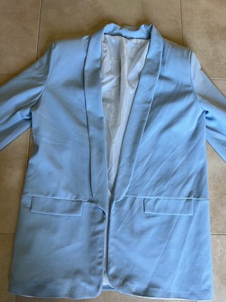 Preciosa chaqueta América/blazer en azul celeste t