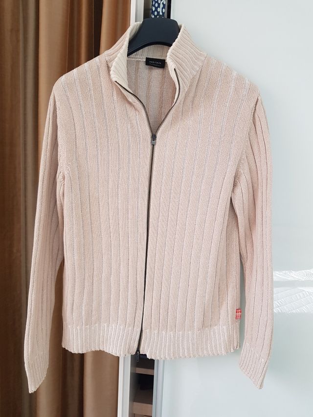 Cardigan uomo Heritage con zip in cotone tg.52